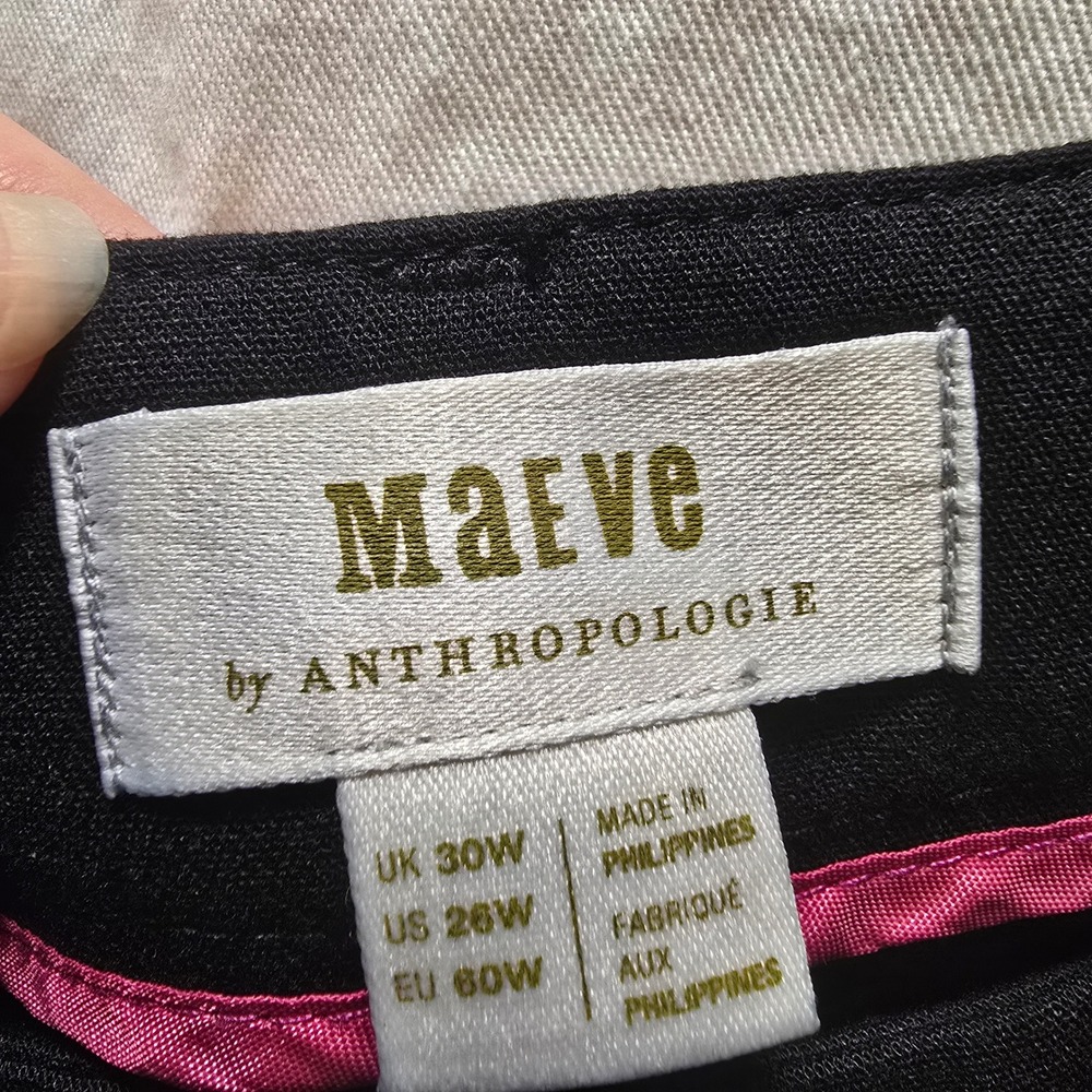 Maeve Black Cropped Pants - Picture 3 of 13